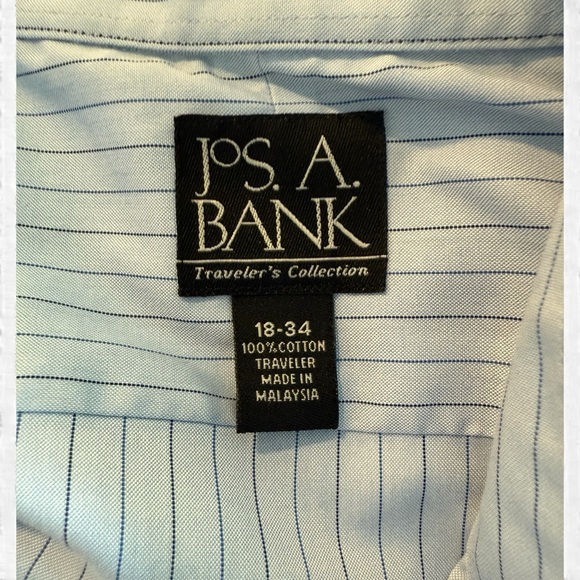 Jos. A. Bank Light Blue Casual Button Down Shirt like new - Picture 4 of 5